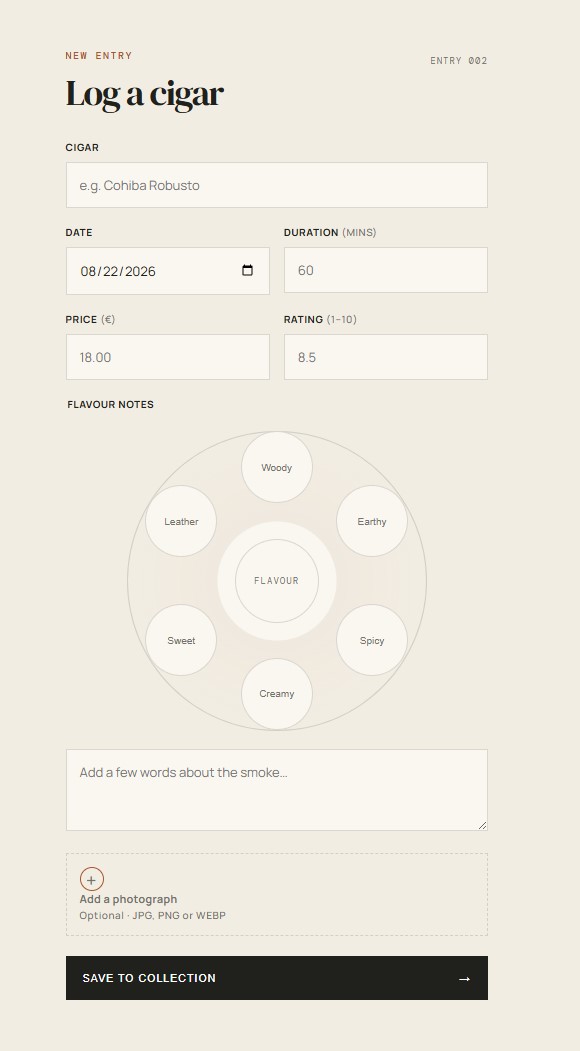 Cigar-Vault Screenshot 1